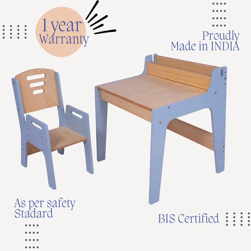Toddler Study Table & Chair - Tortoyse