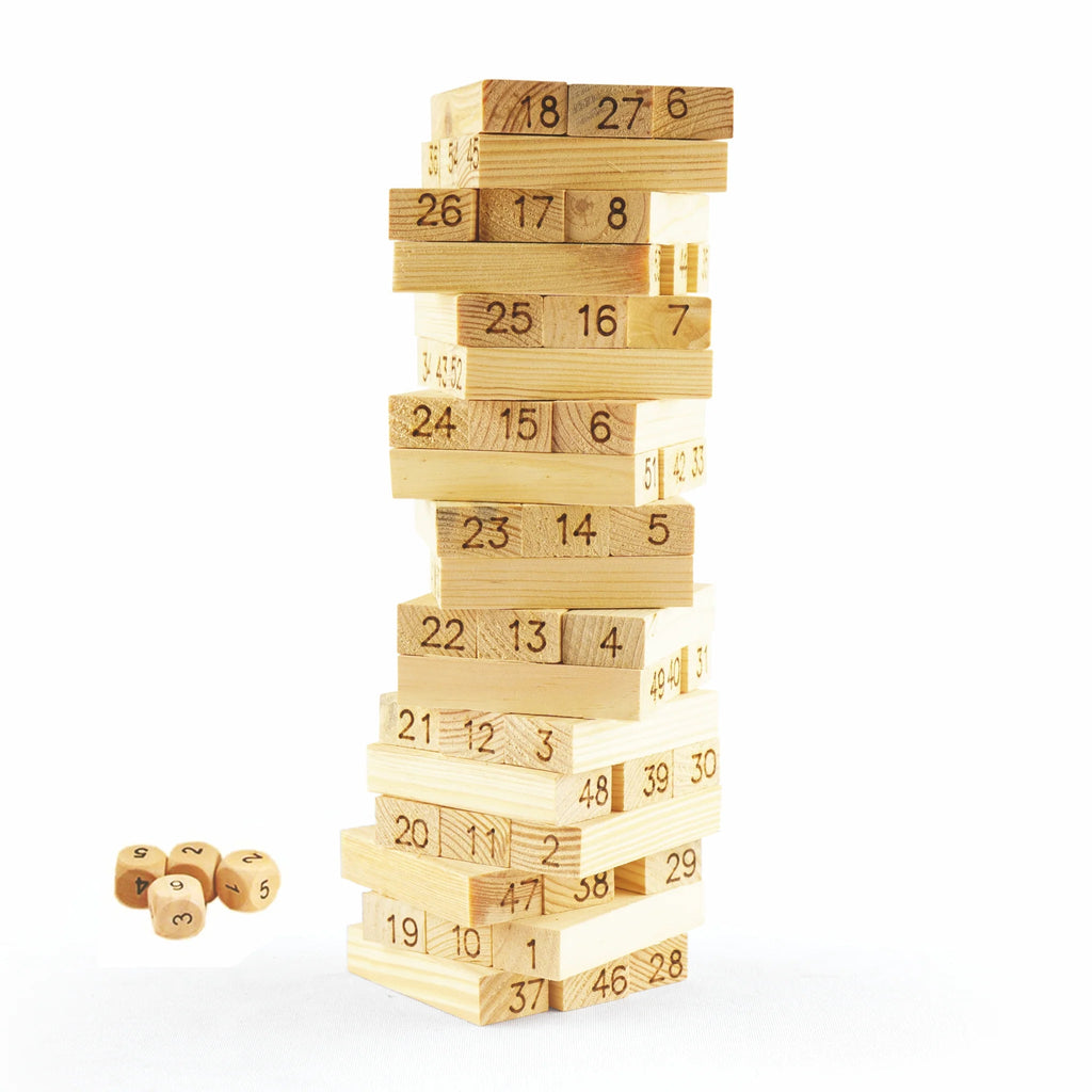 Tumbling Tower - Numbered - Tortoyse