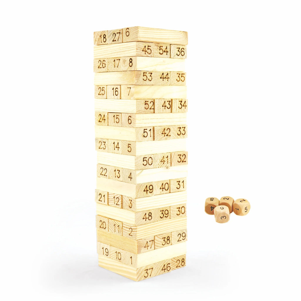Tumbling Tower - Numbered - Tortoyse
