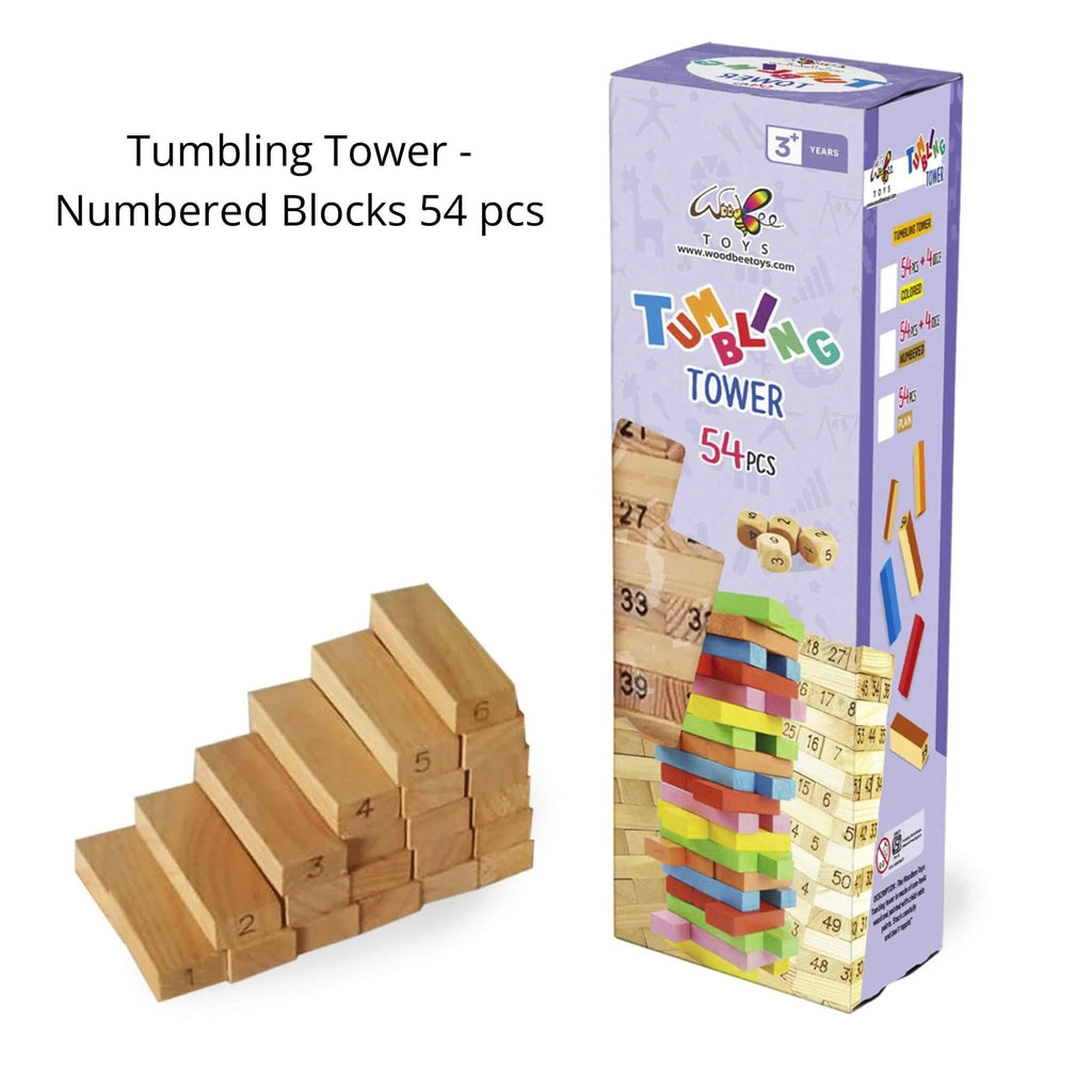 Tumbling Tower - Numbered - Tortoyse