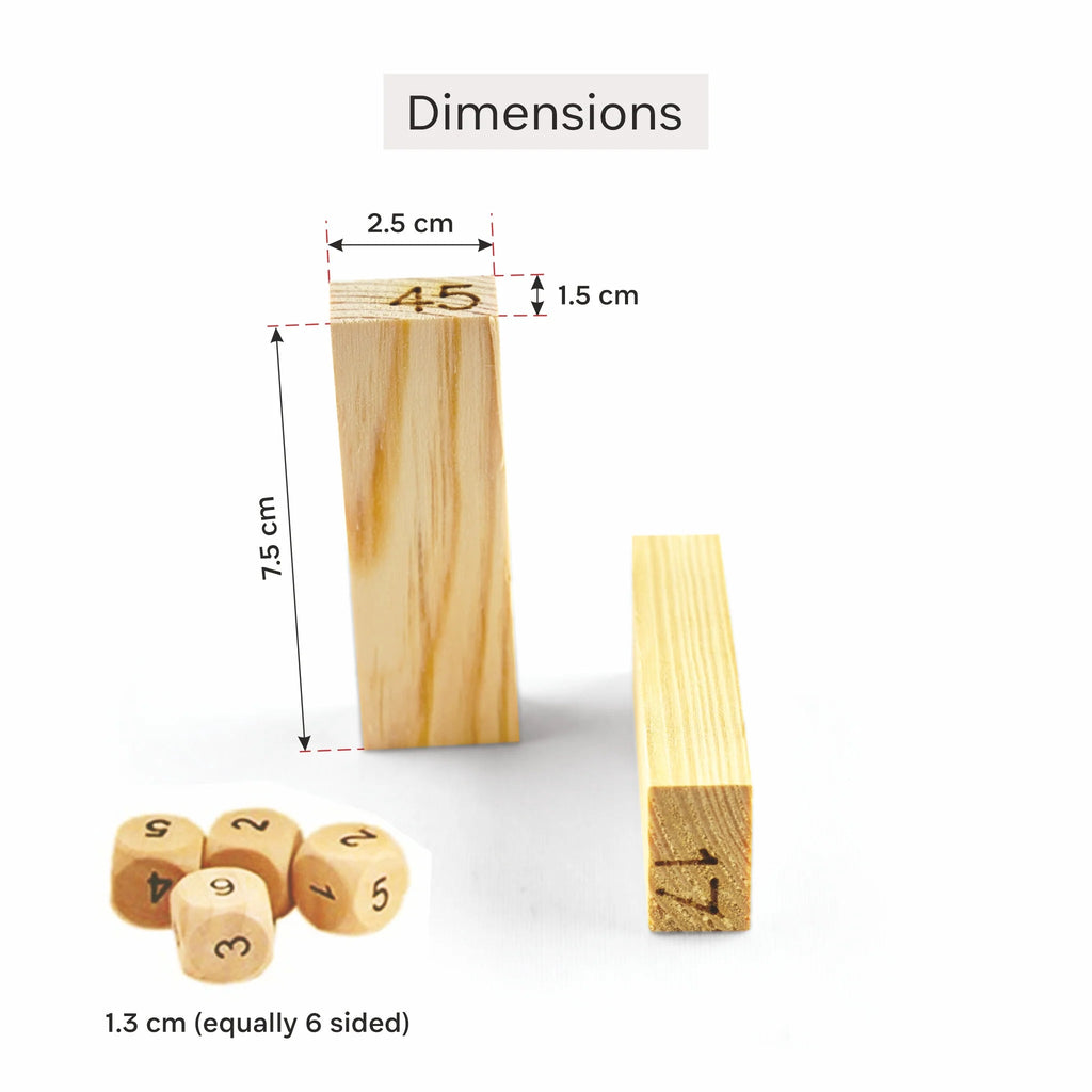 Tumbling Tower - Numbered - Tortoyse