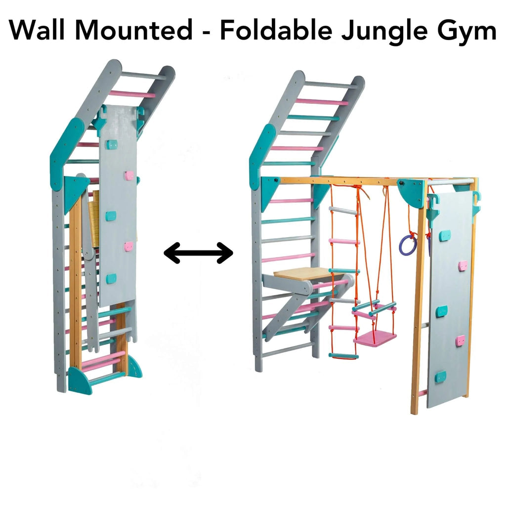 Wall - mounted foldable Jungle Gym - Tortoyse