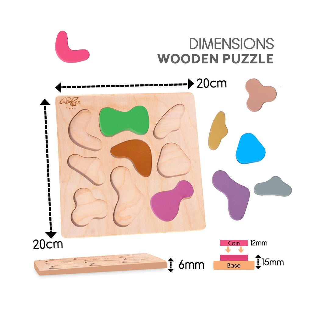 Wooden Abstract Puzzle - Tortoyse