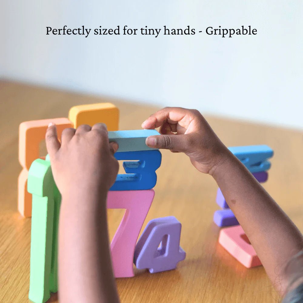 Wooden Number Building Blocks - Tortoyse