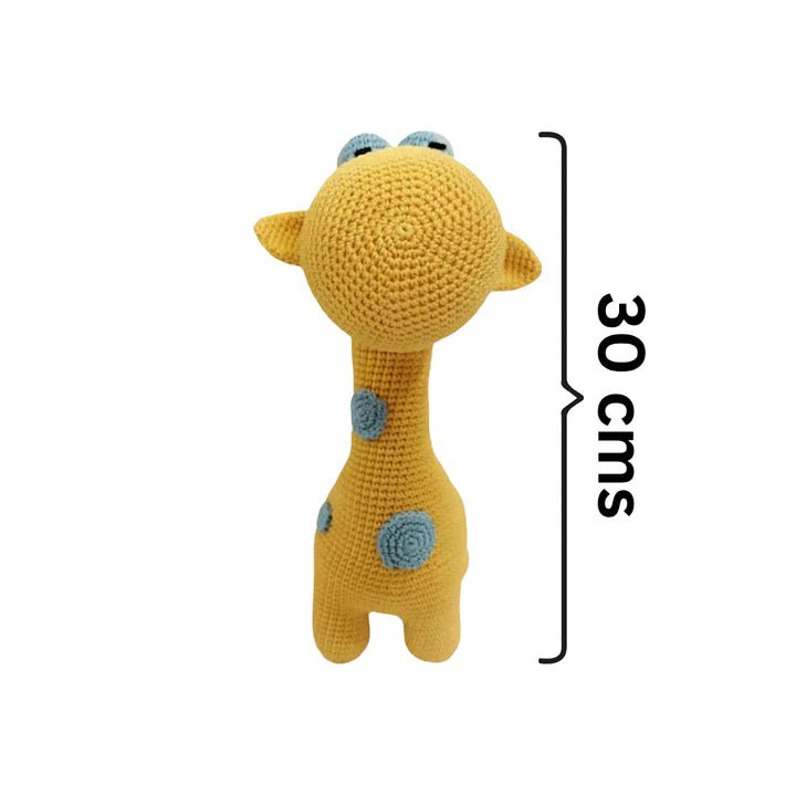 Zaffy Zafra Giraffe: Unique Handmade Crochet Soft Toy for Gifts - Tortoyse Toys
