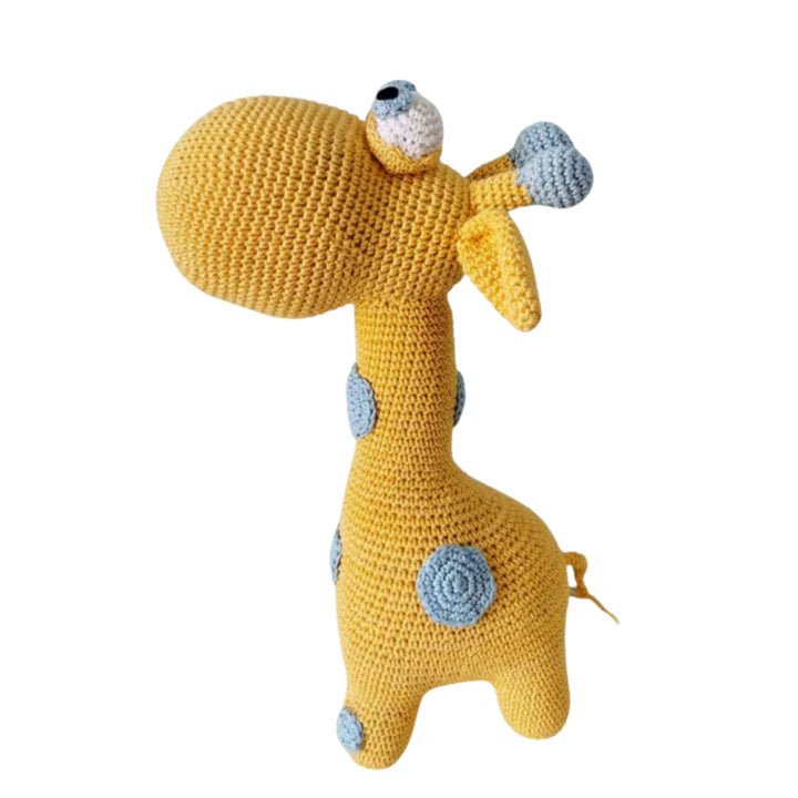 Zaffy Zafra Giraffe: Unique Handmade Crochet Soft Toy for Gifts - Tortoyse Toys
