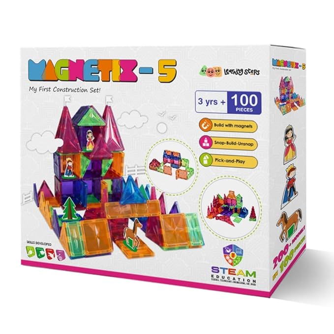 Zephyr Magnetix - 5 My First Construction Set - Tortoyse Innovations LLP Educational Toys 8904136100059