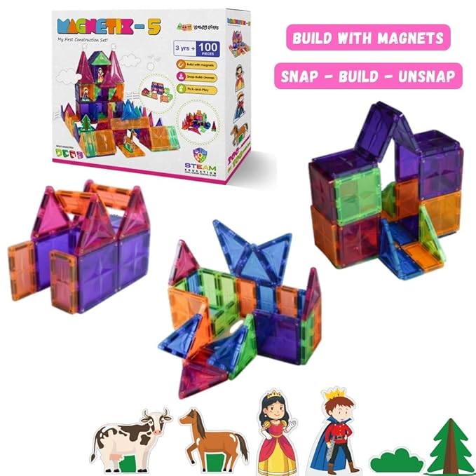 Zephyr Magnetix - 5 My First Construction Set - Tortoyse Innovations LLP Educational Toys 8904136100059